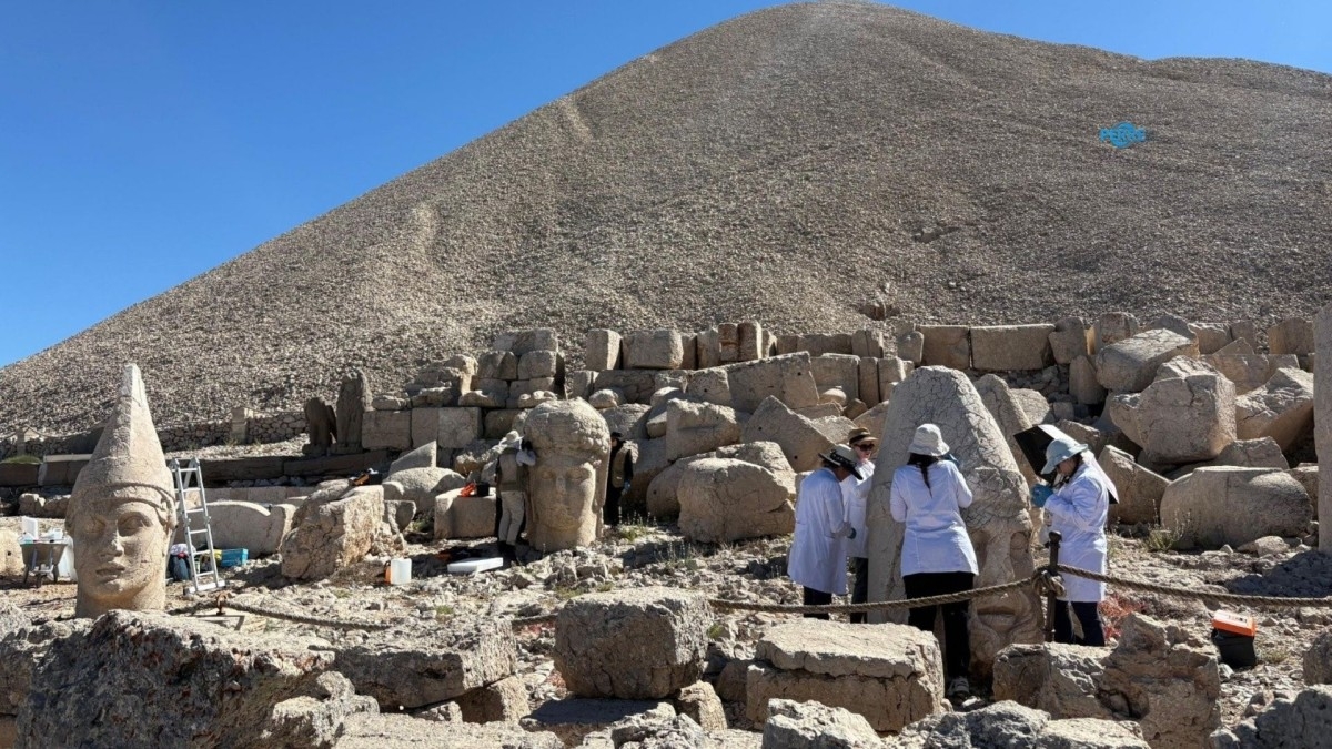 Nemrut Dağı’ndaki anıtsal heykellere nanoteknolojik koruma: İlk etap beş yıl sürecek